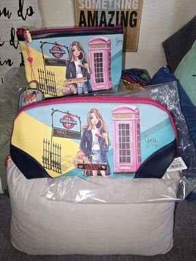 2 NWT Nikky Cosmetic Bags - Bag Bundle